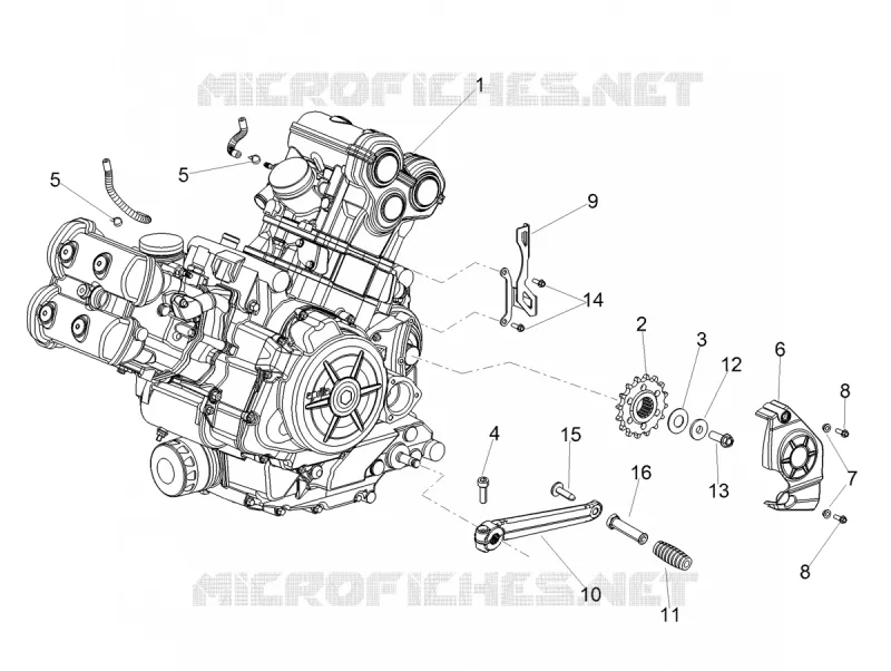 MOTOR - PALANCA DE CAMBIOS - PIÑON
