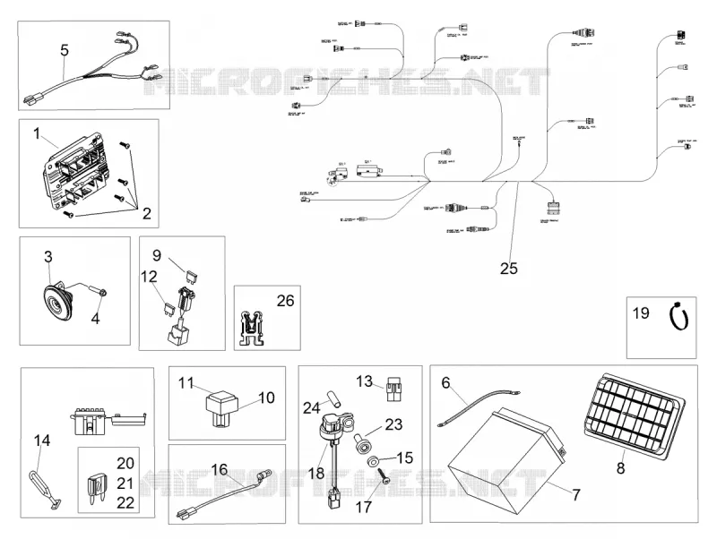 SISTEMA ELÉCTRICO TRASERO