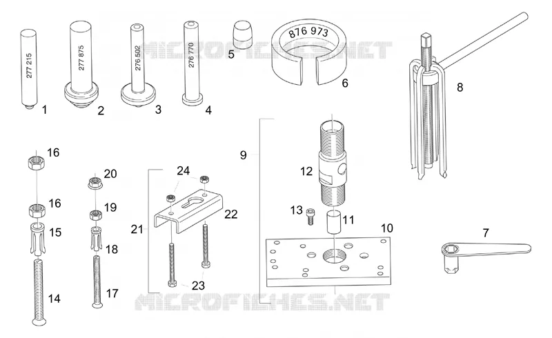 Herram. reparación I