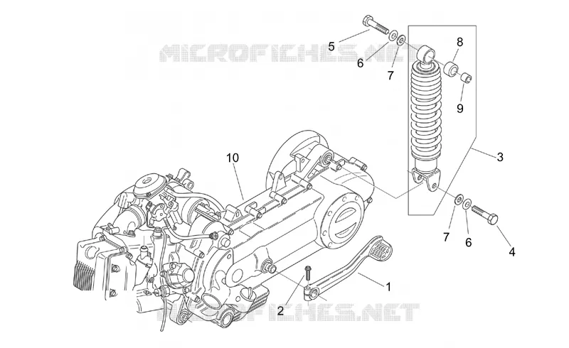 Motor - Suspensión trasera