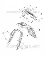 Cubierta trasera - Salpicador