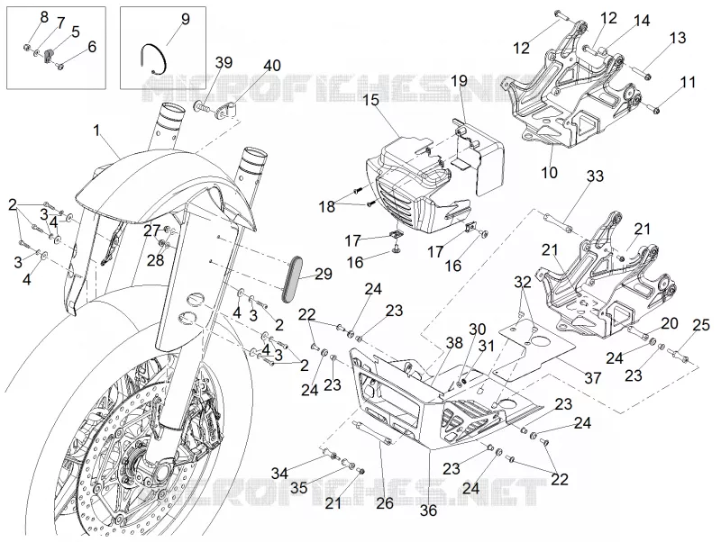 Front mudguard-Pillar